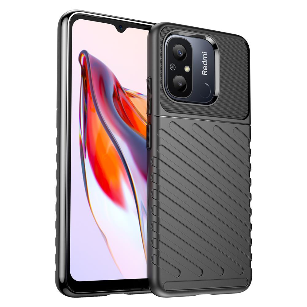 Thunder Case für Xiaomi Redmi 12C in Schwarz