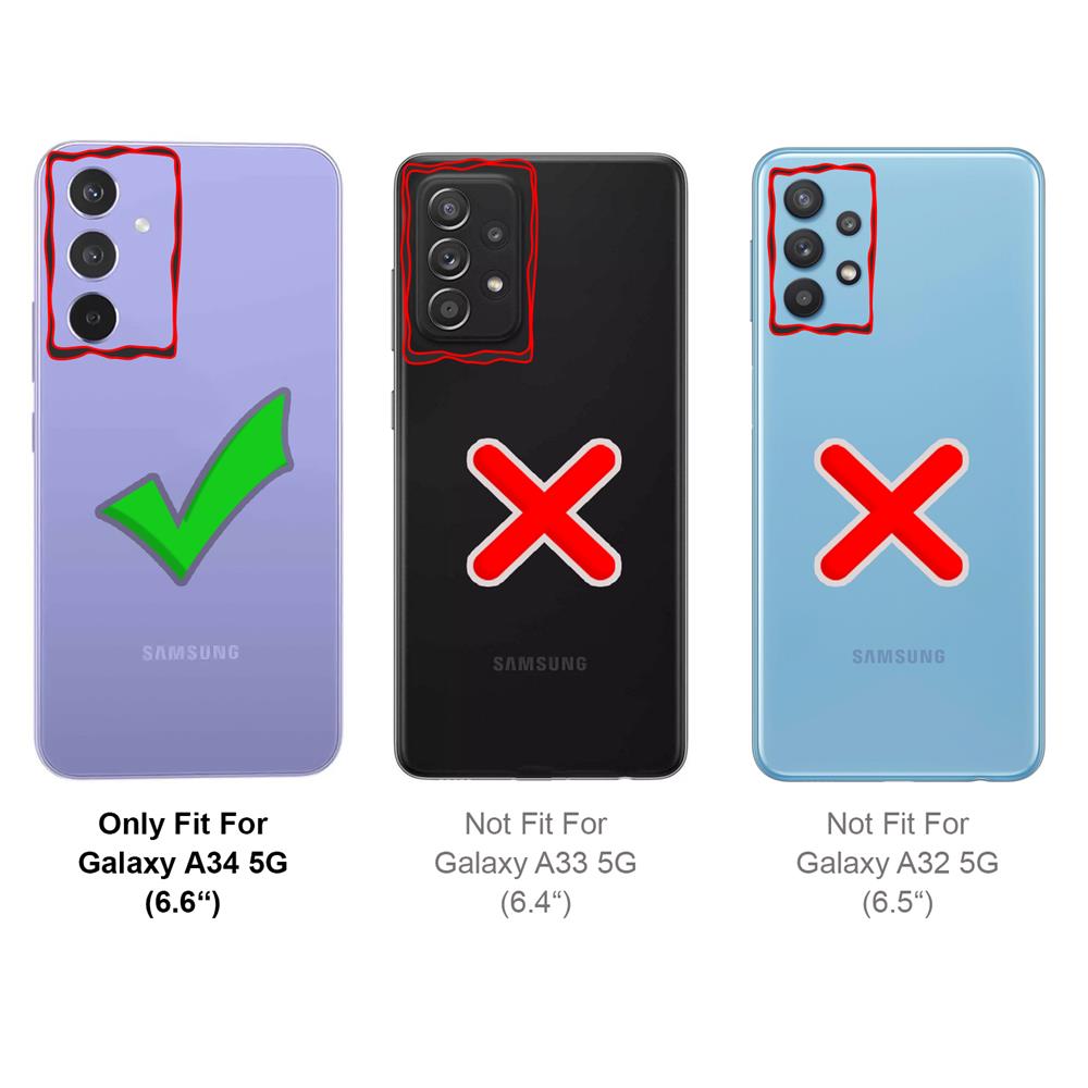 Connect Case für Samsung Galaxy A34 5G in Silber, Kette in WeissSilber