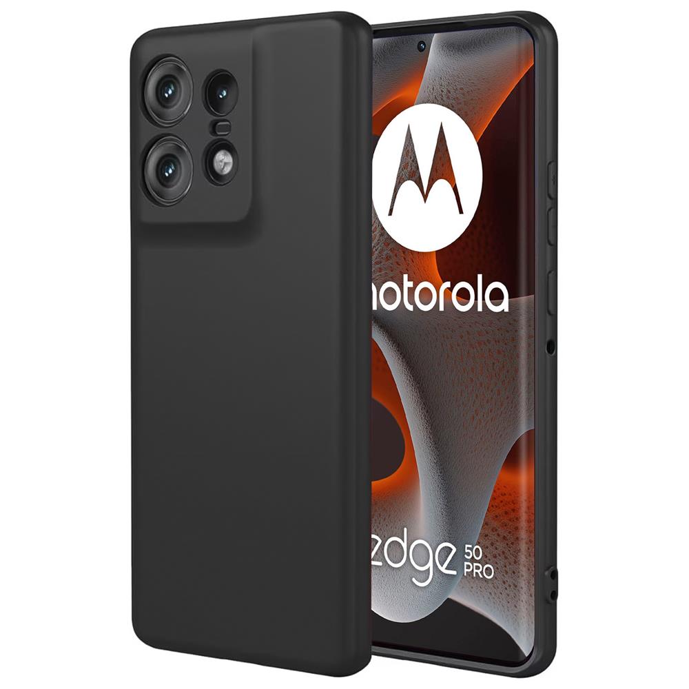 Classic TPU für Motorola Edge 50 Pro in Schwarz