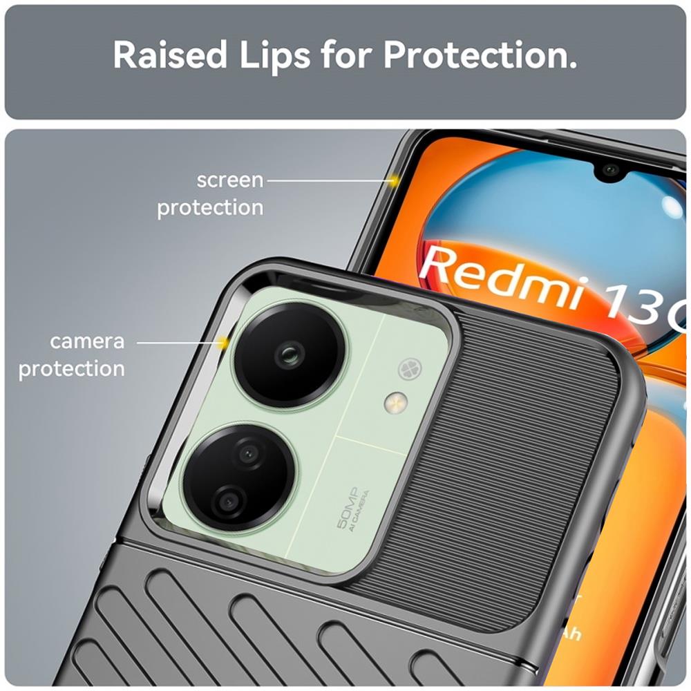 Thunder Case für Xiaomi Redmi 13C in Schwarz