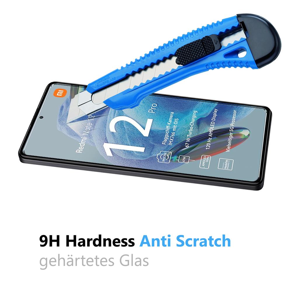 4in1 Glas Set für Xiaomi Redmi Note 12 Pro 5G