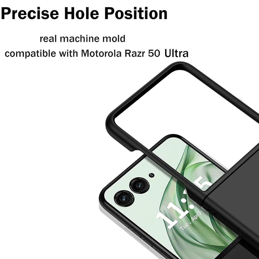 Classic TPU für Motorola Razr 50 Ultra in Schwarz