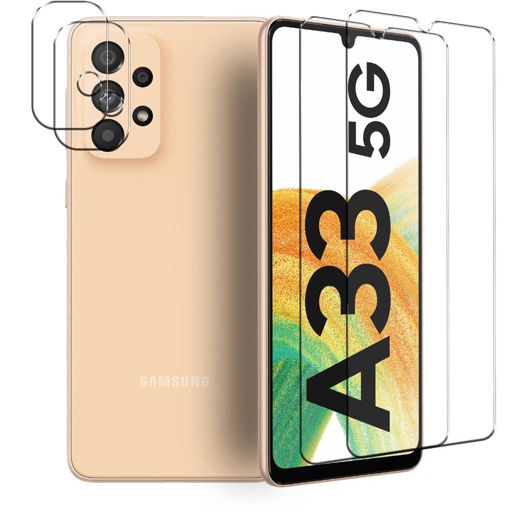 4in1 Glas Set für Samsung Galaxy A33 5G
