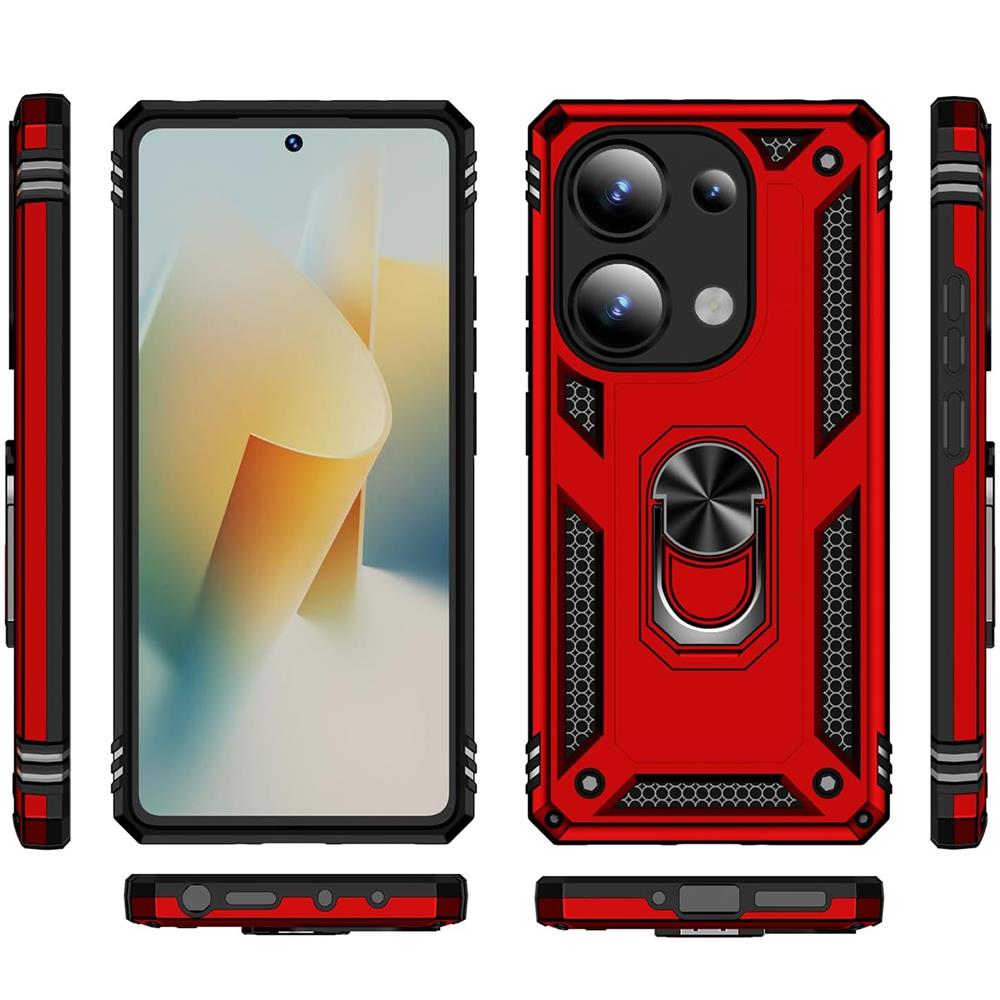 Army Case für Xiaomi Redmi Note 13 Pro 4G in Rot