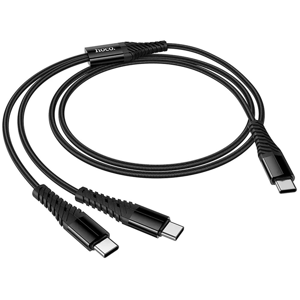 Hoco USB Kabel - X123 2in1 USB-C auf 2x USB-C 1 Meter