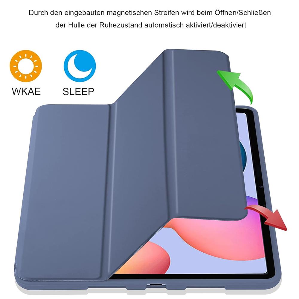 Smart Cover für Samsung Galaxy Tab S10 FE Plus in Grau / Blau