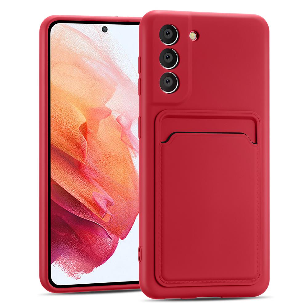 Card Case für Samsung Galaxy S21 Plus in Rot