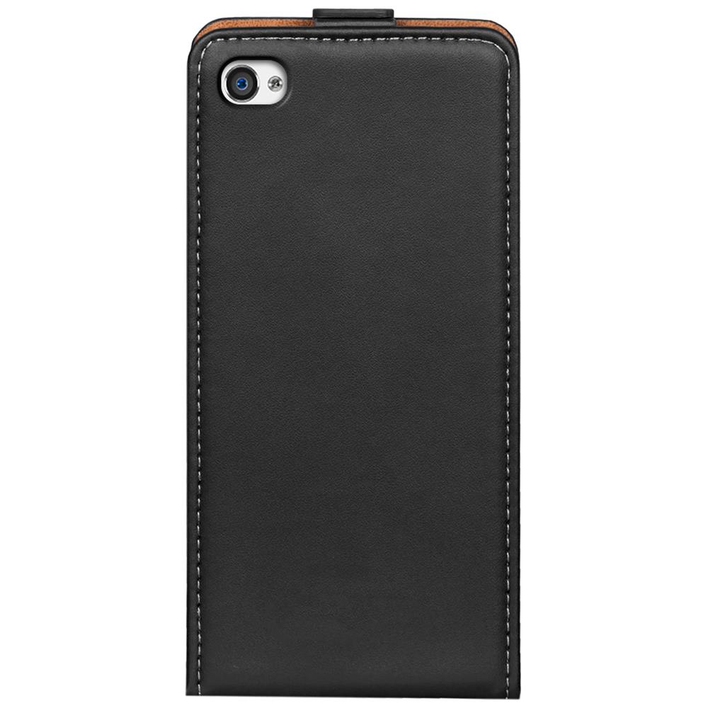 Basic Flip für Apple iPhone 4 / 4S in Schwarz