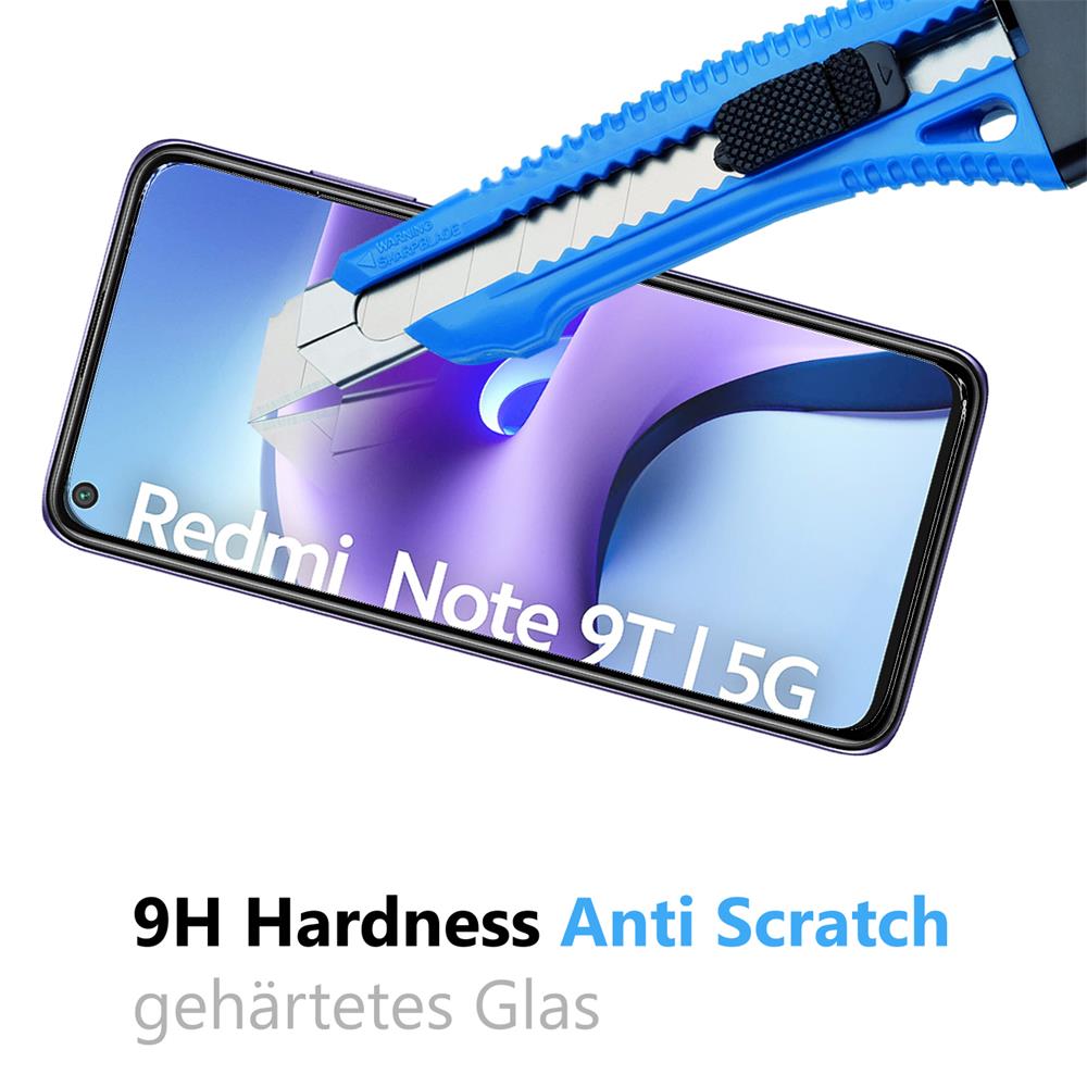 Glas 2in1 für Xiaomi Redmi Note 9T