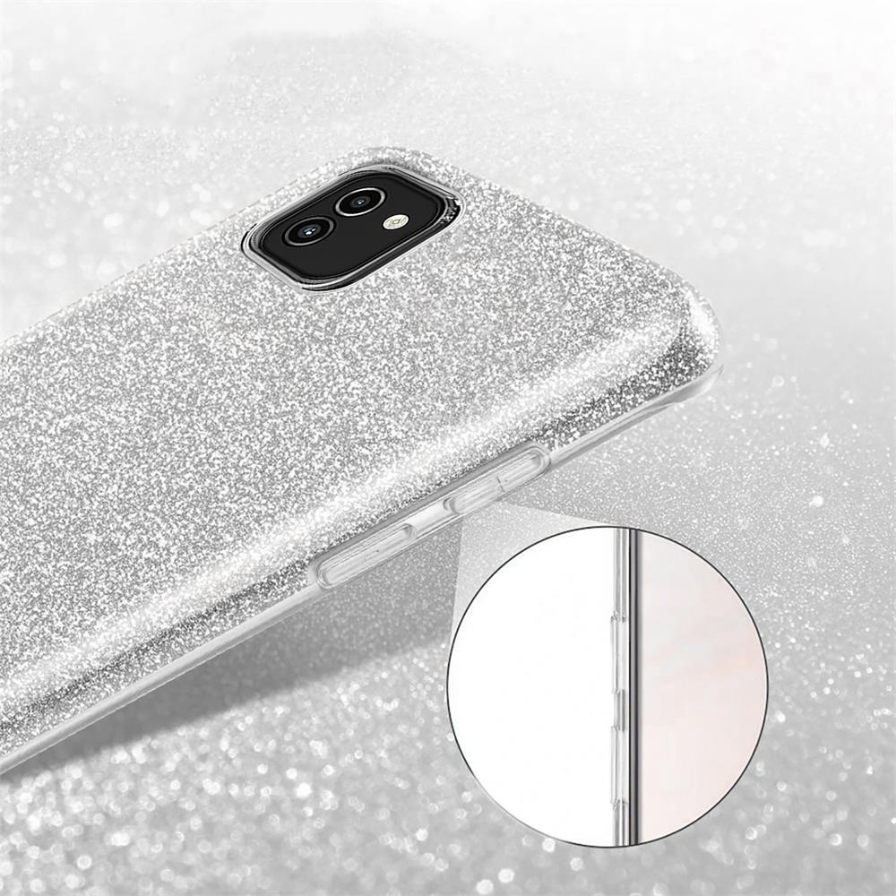 Shiny TPU für Samsung Galaxy A03 in Silber