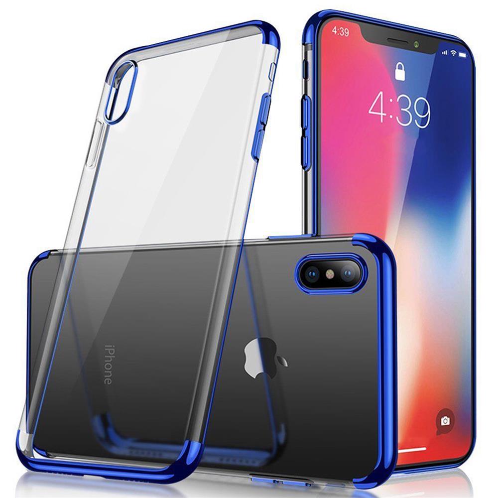 Zero Edge Color für Apple iPhone XS Max in Blau