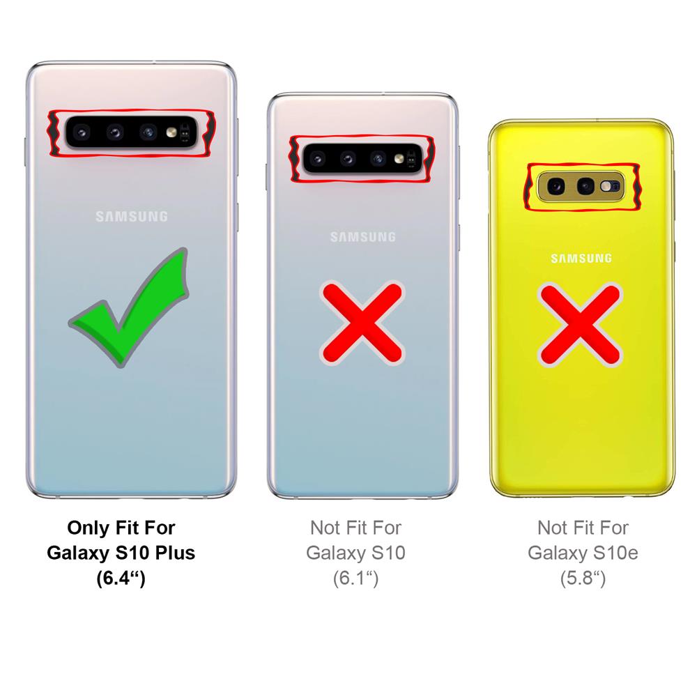 Textil Wallet für Samsung Galaxy S10 Plus in Pink