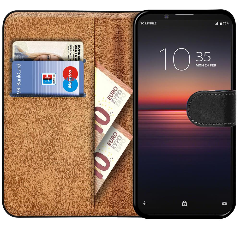 Basic Wallet für Sony Xperia 5 II in Schwarz