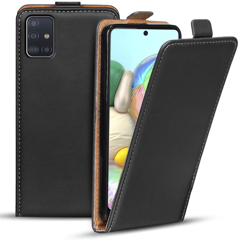 Basic Flip für Samsung Galaxy A71 in Schwarz