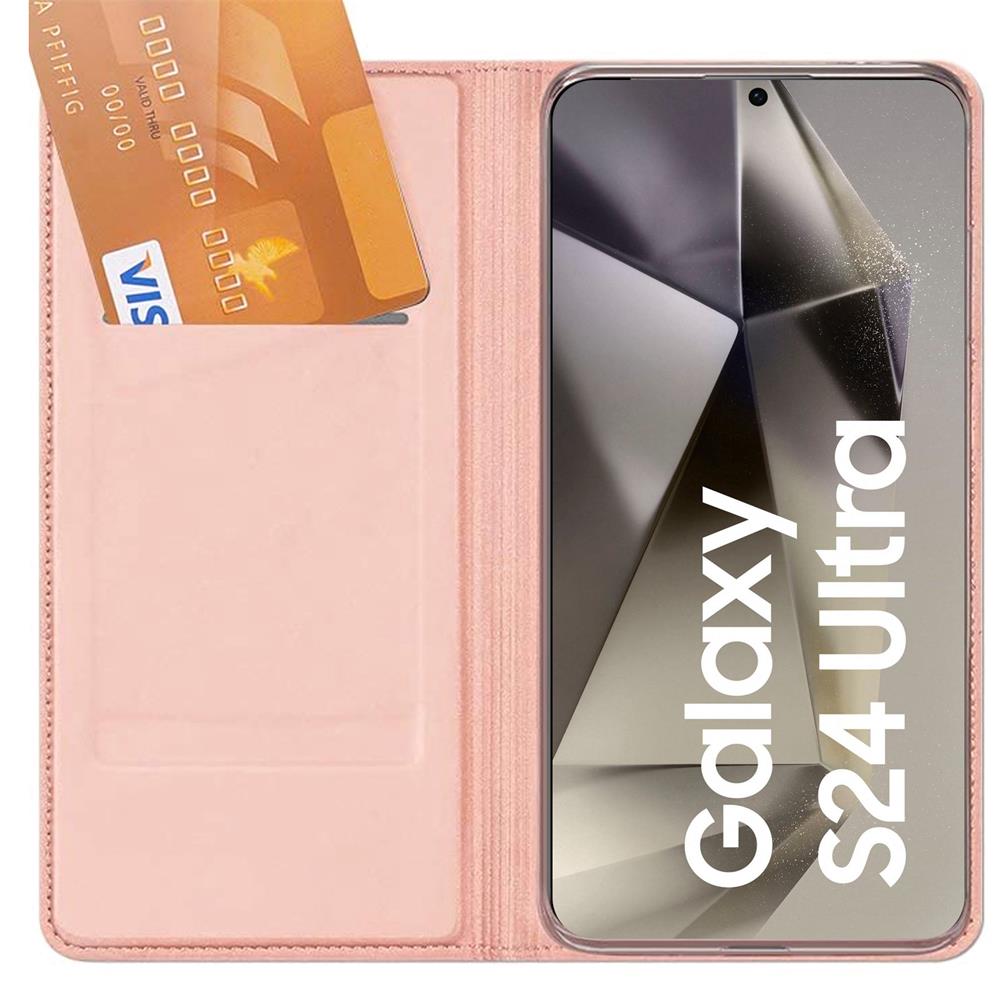 Electroplated Flip für Samsung Galaxy S24 Ultra in Rosegold
