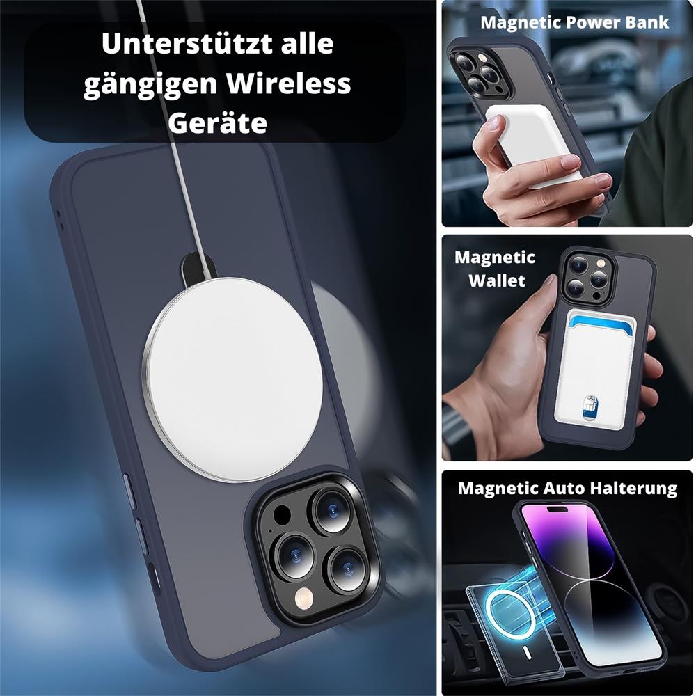 Skin MagSafe für Apple iPhone 15 Pro Max in Dunkelblau