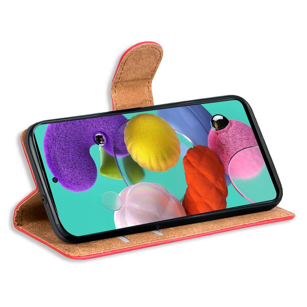 Basic Wallet für Samsung Galaxy A71 in Rot