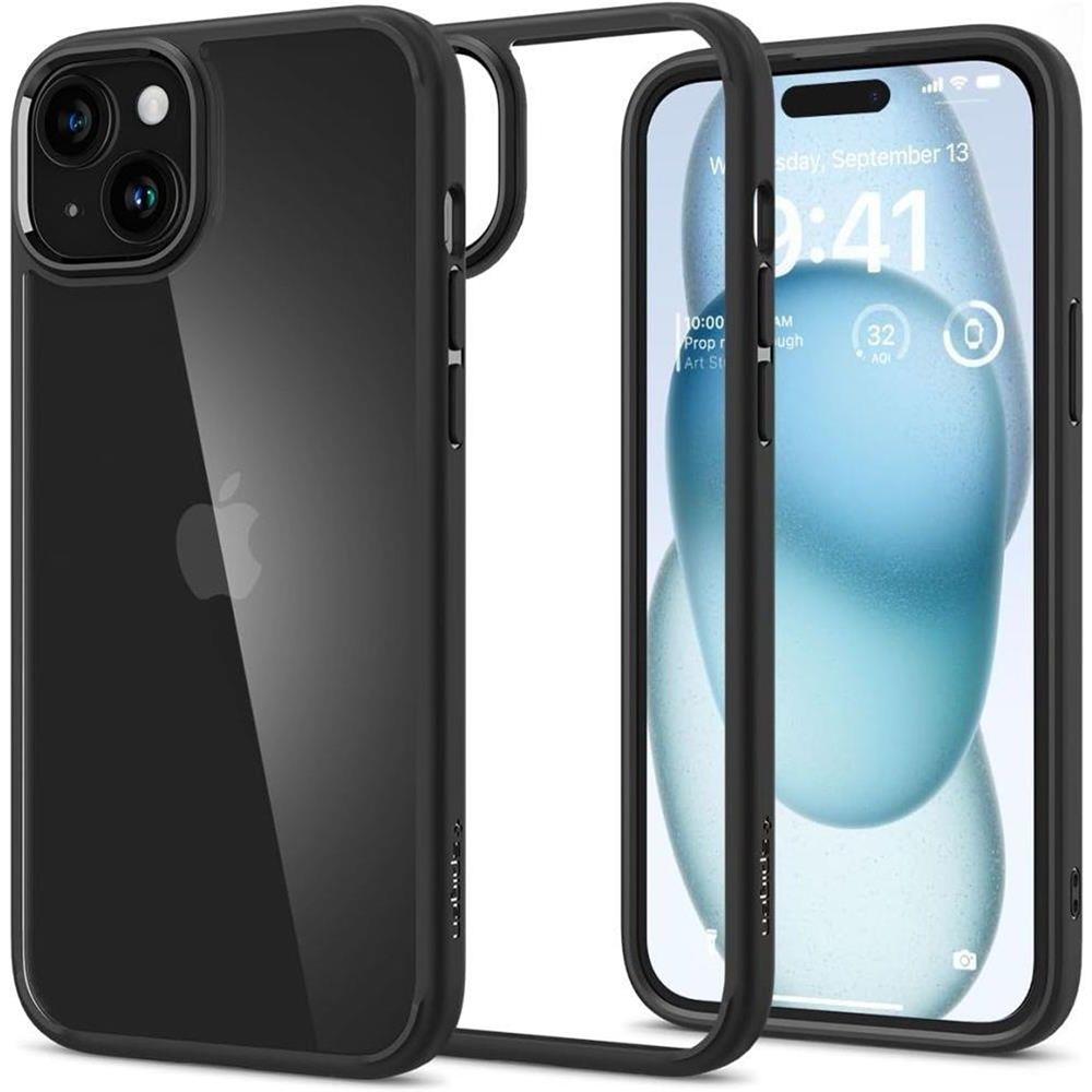 Spigen ULTRA HYBRID CASE für Apple iPhone 15 Plus in Schwarz