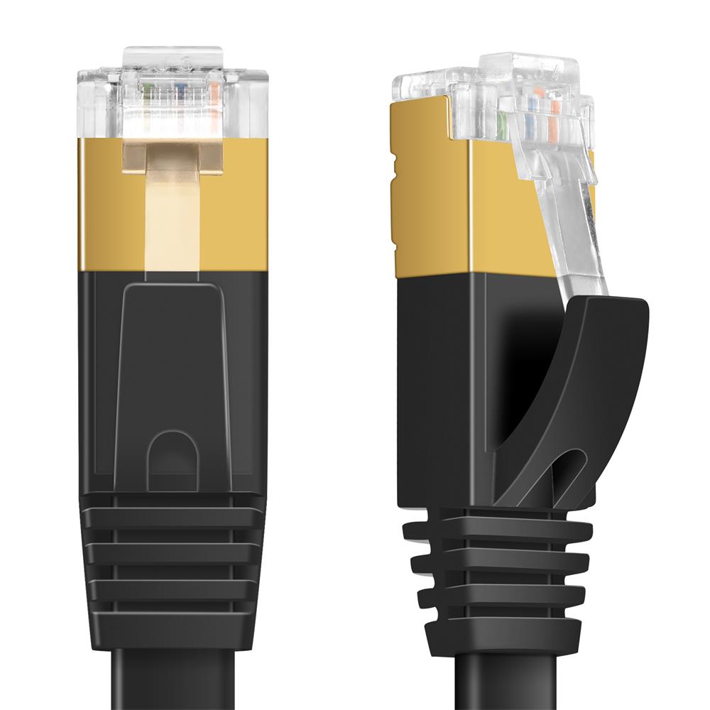 Patch FLAT Kabel Cat7 - PC-Flat-700A - 8M in Schwarz