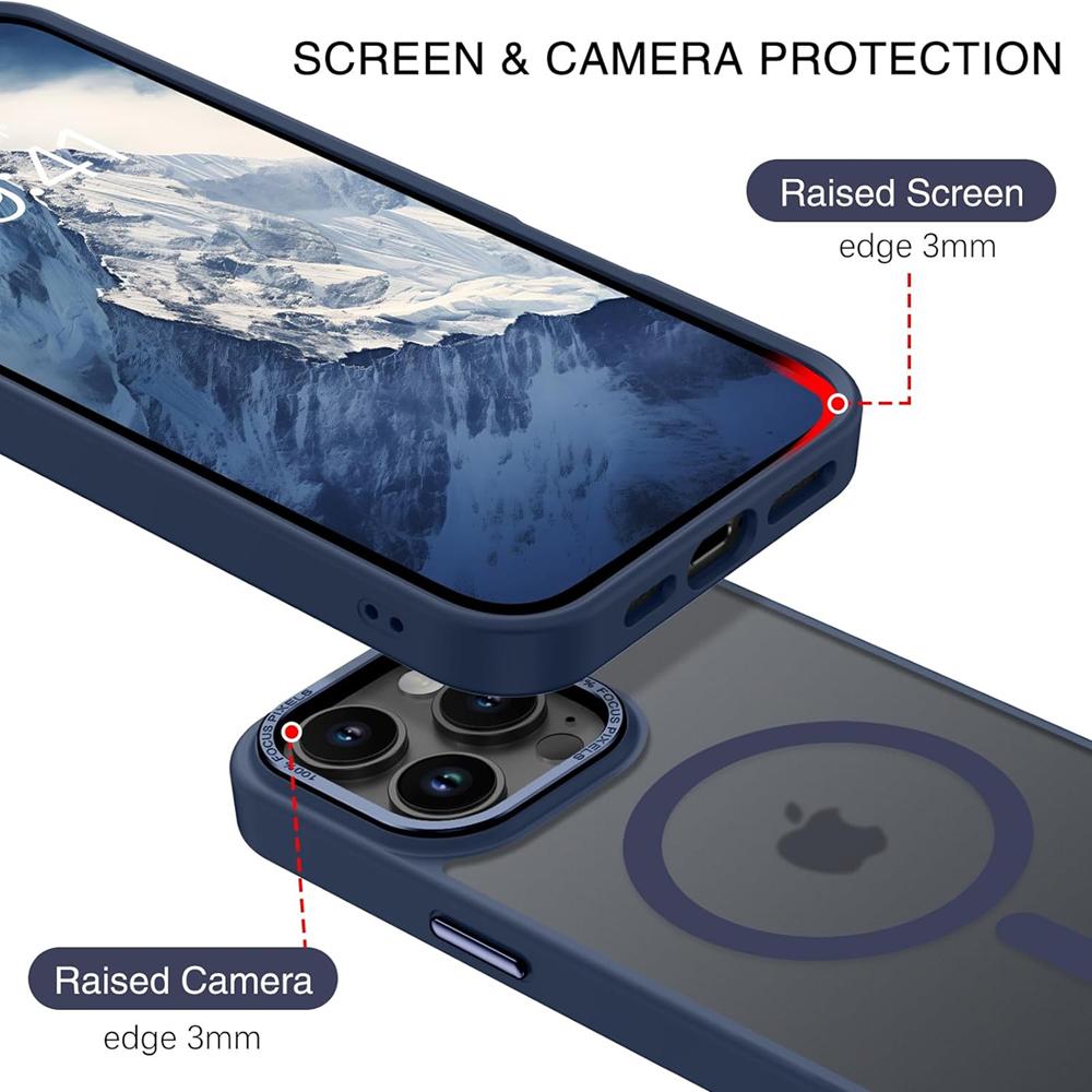 Frame Case für Apple iPhone 15 Pro Max in Blau