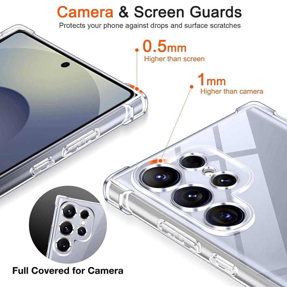 Rugged TPU für Samsung Galaxy S25 Ultra in Transparent