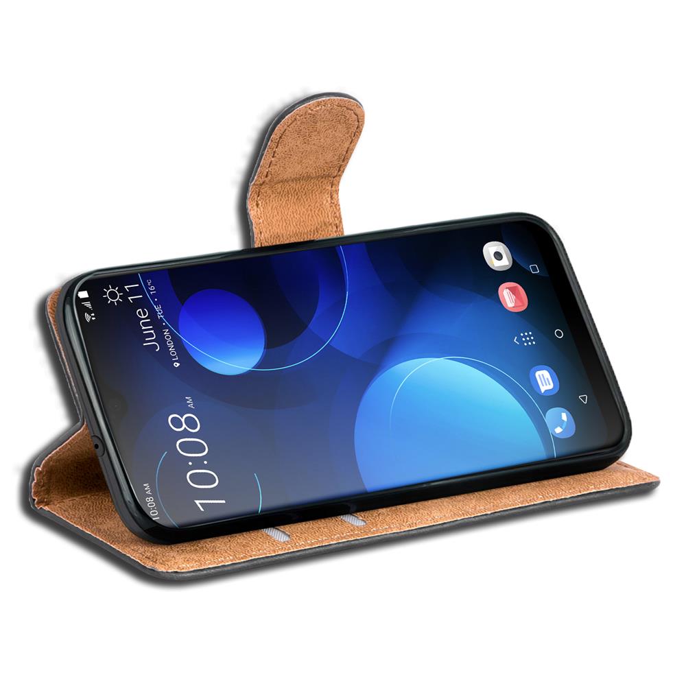 Basic Wallet für HTC Desire 19 Plus in Schwarz
