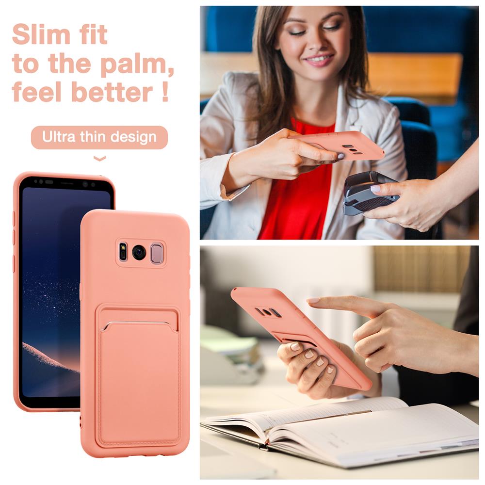 Card Case für Samsung Galaxy S8 Plus in Rosa