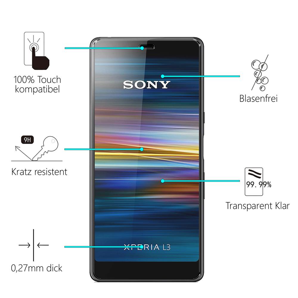 Glas 2in1 für Sony Xperia L3