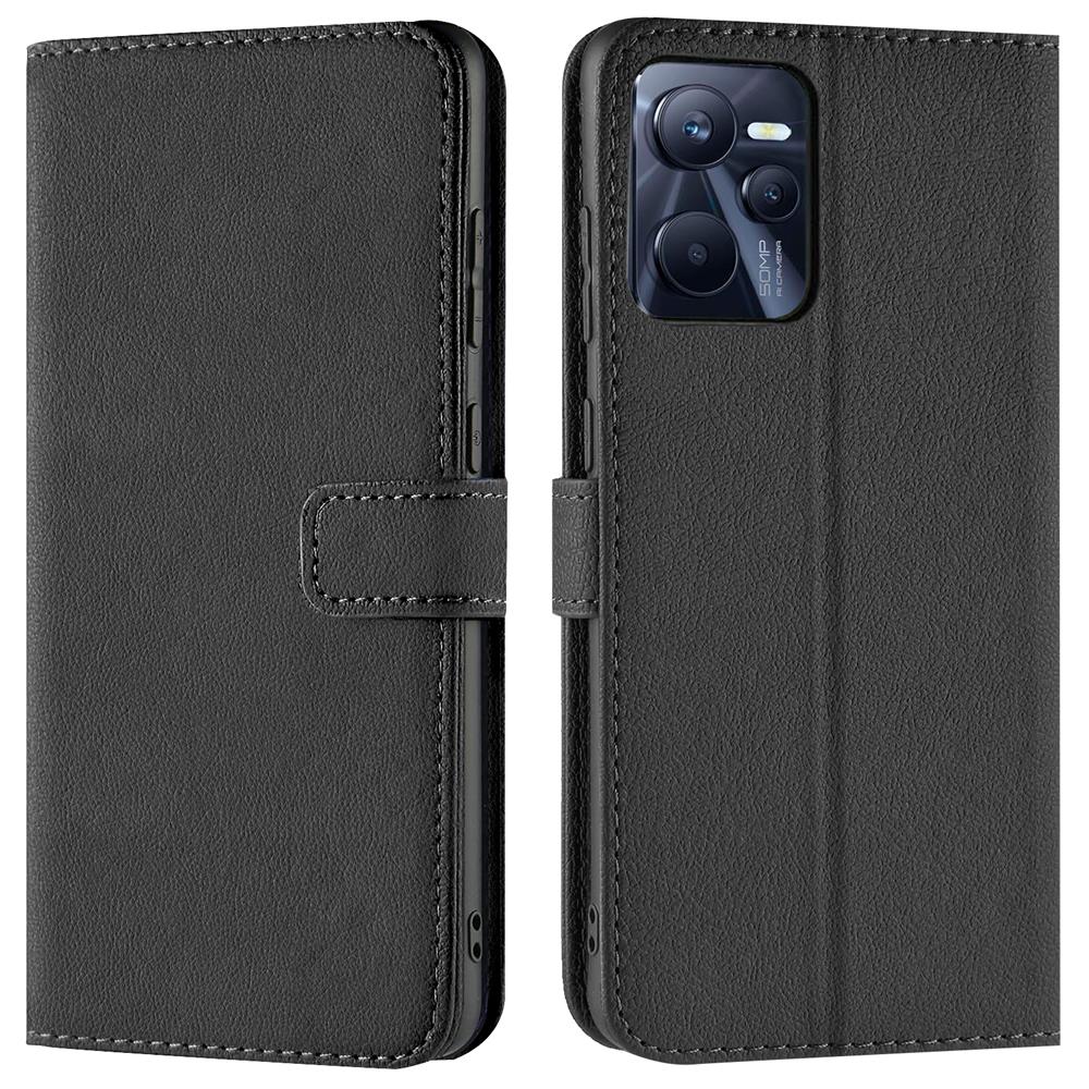 Basic Wallet für Realme C35 in Schwarz