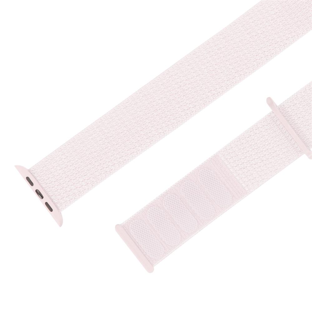 Fitnessarmband Nylon für Apple Watch 1-9 - 42/44/45 in Hellrosa