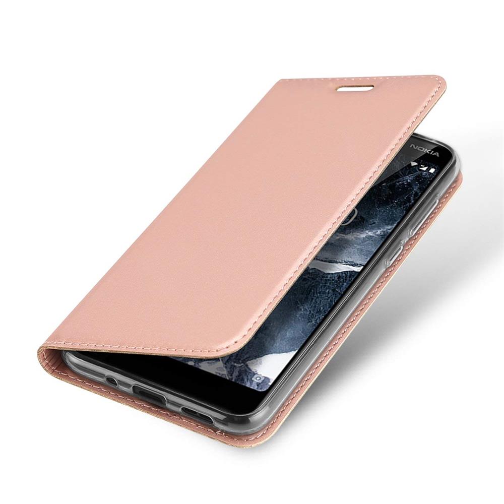 Electroplated Flip für Nokia 5.1 in Rosegold