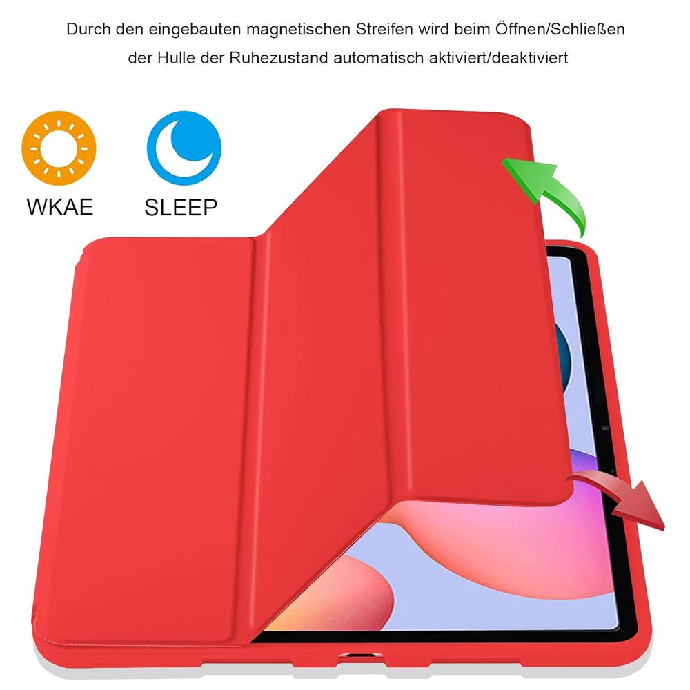 Smart Cover für Samsung Galaxy Tab S10 FE Plus in Rot