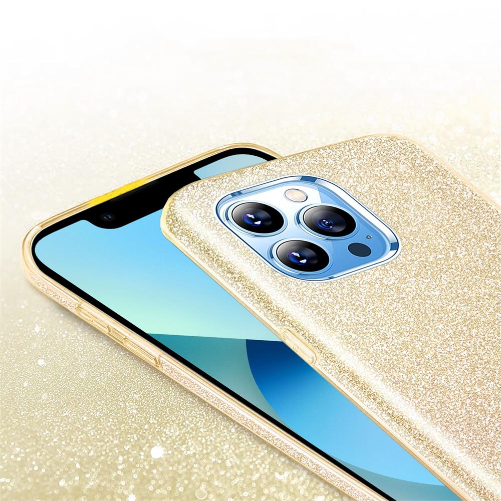 Shiny TPU für Apple iPhone 14 Pro Max in Gold