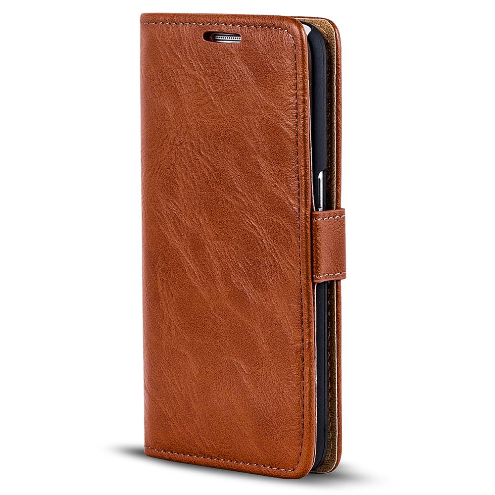 Retro Wallet für Samsung Galaxy S10e in Kastanienbraun