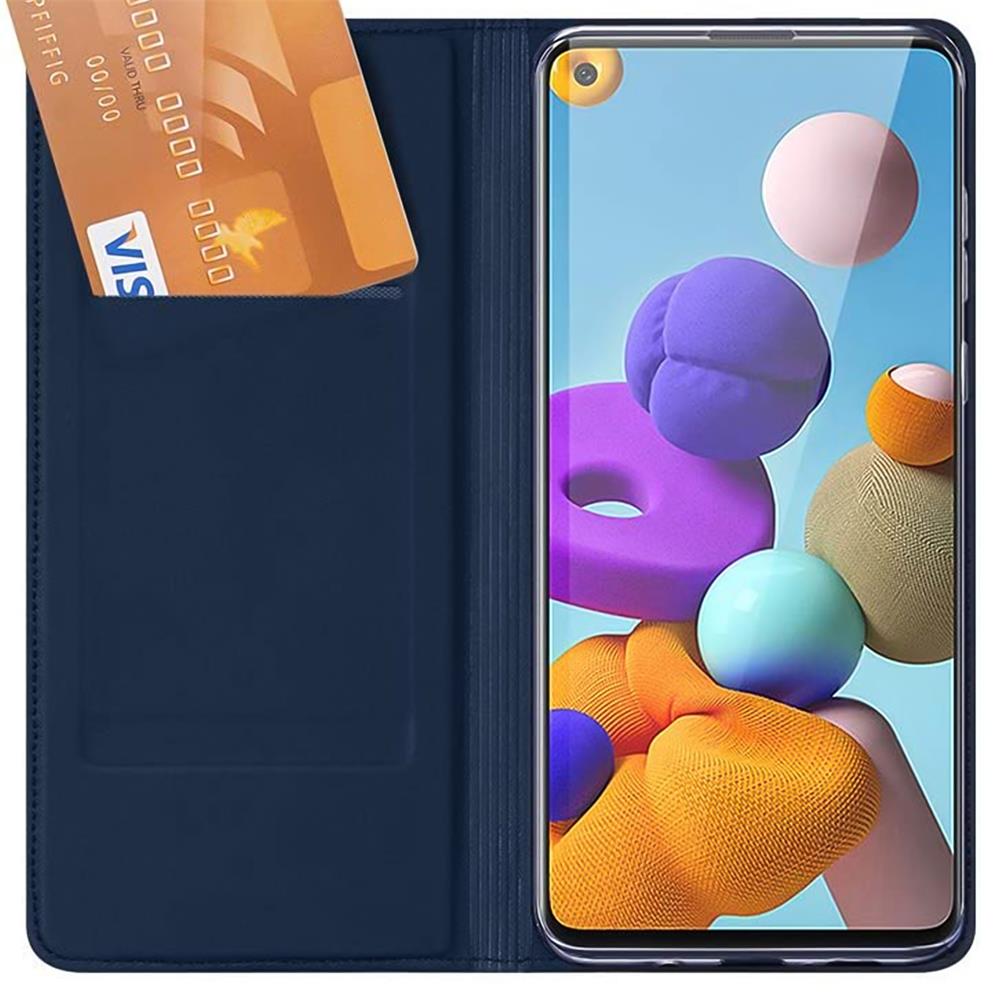 Electroplated Flip für Samsung Galaxy A21s in Blau