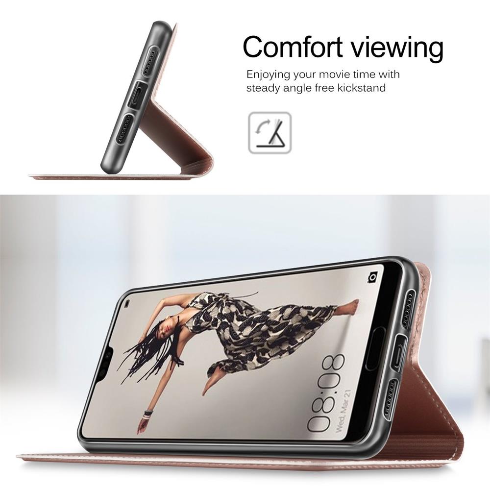 Electroplated Flip für Huawei P20 Pro in Rosegold