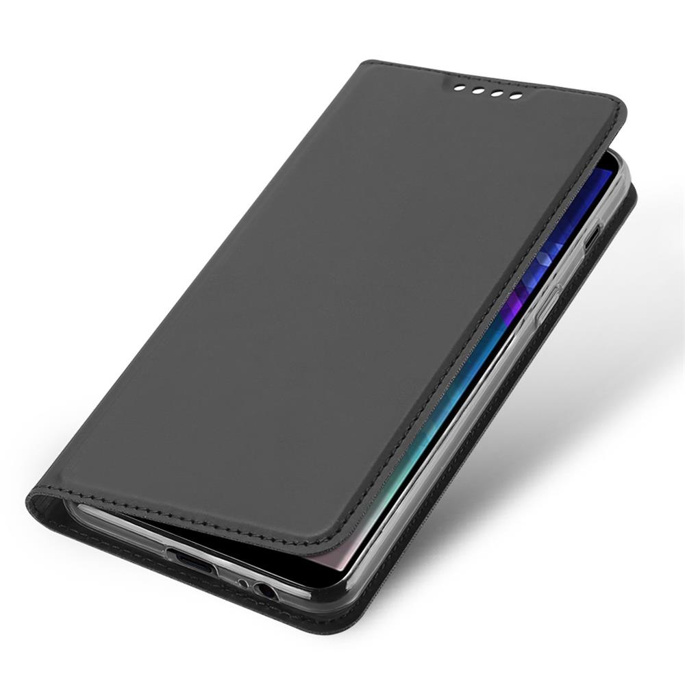 Electroplated Flip für Samsung Galaxy A6 Plus in Schwarz