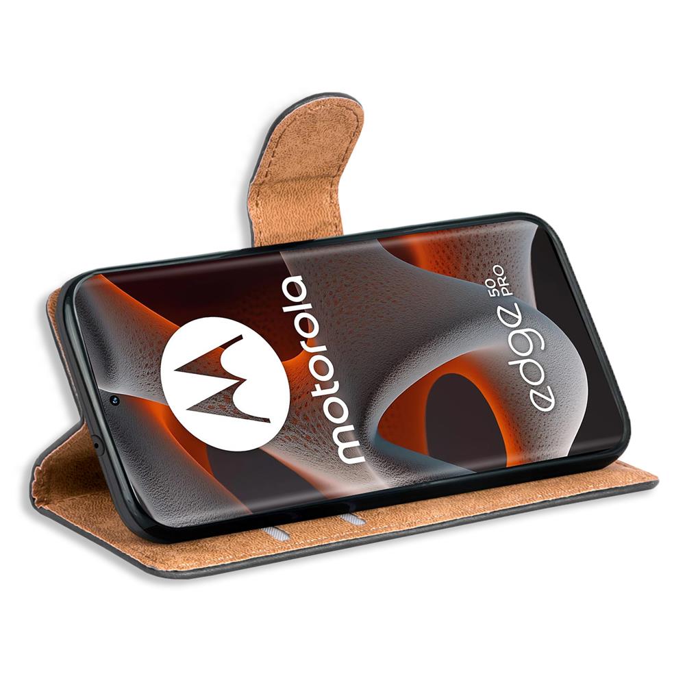 Basic Wallet für Motorola Edge 50 Pro in Schwarz