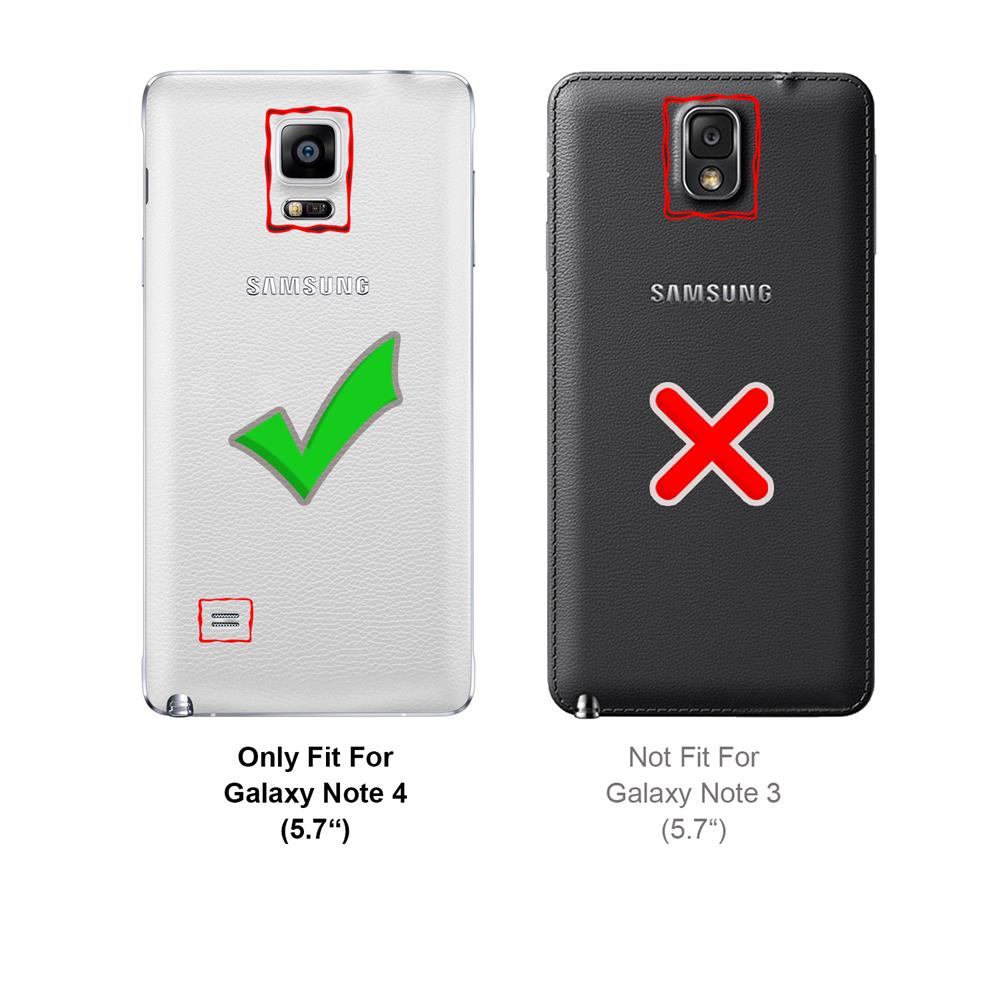 Basic Flip für Samsung Galaxy Note 4 in Schwarz