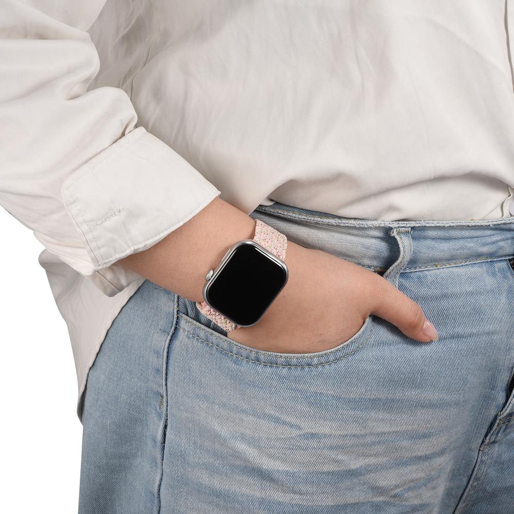 Loop Nylonarmband für Apple Watch 1-11/SE1-3/Ultra1-3 - 42/44/45/49mm in Rosé - Universal