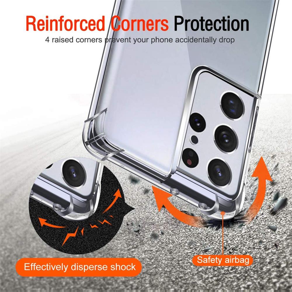 Rugged TPU für Samsung Galaxy S21 Ultra in Transparent