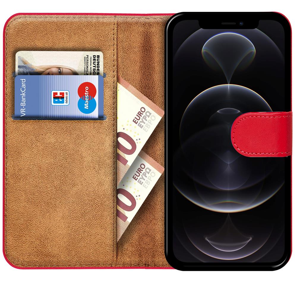Basic Wallet für Apple iPhone 12 Pro Max in Rot