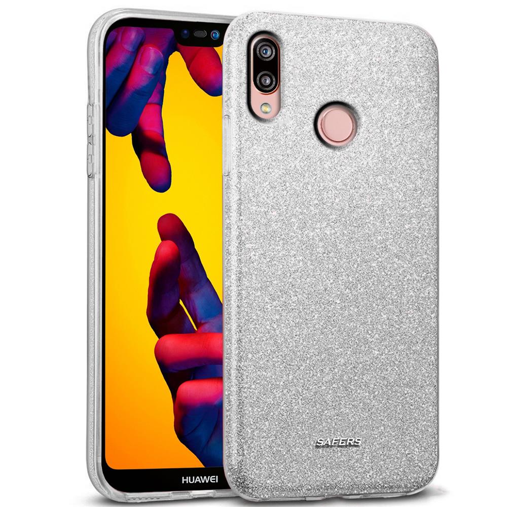 Shiny TPU für Huawei P20 Lite in Silber