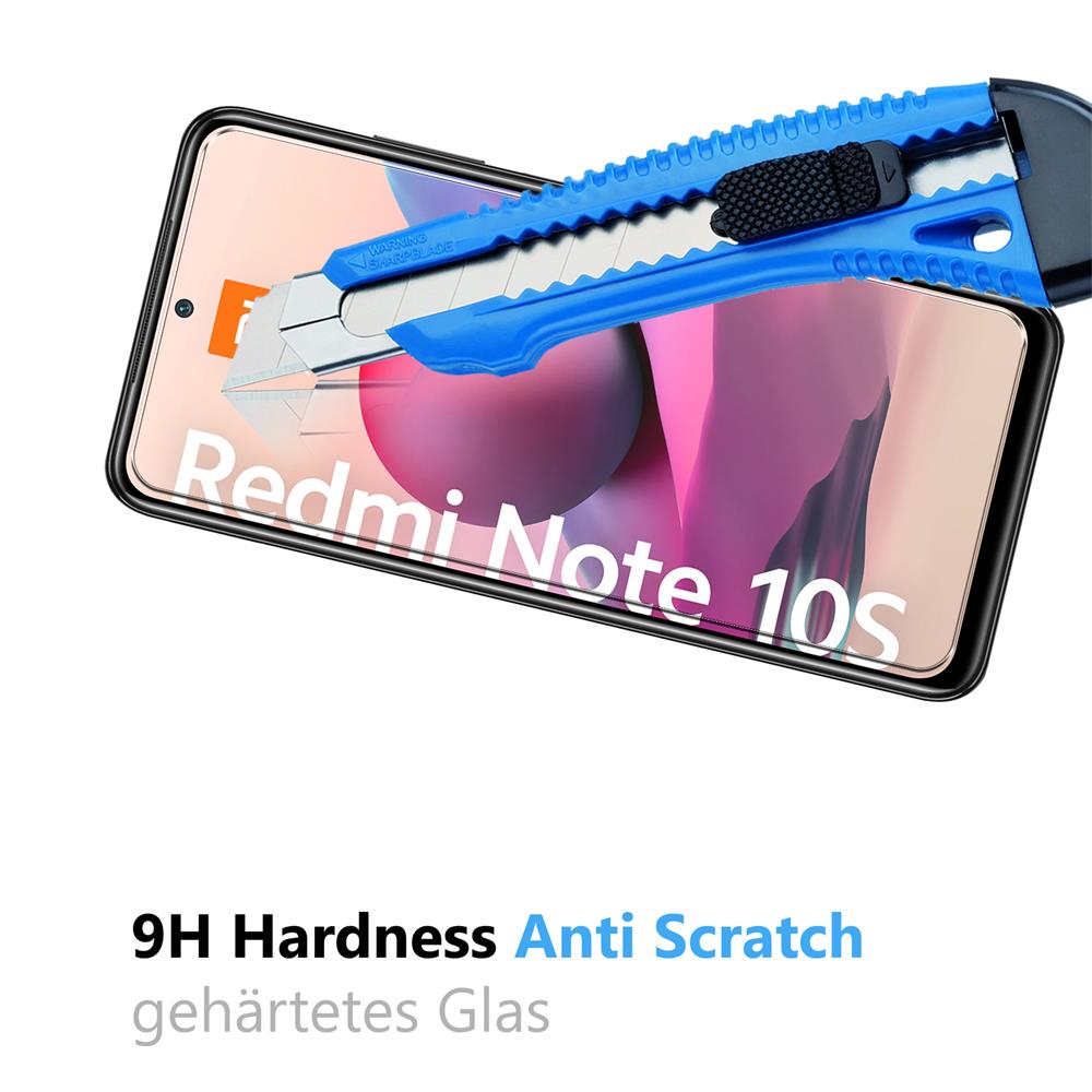 4in1 Glas Set für Xiaomi Redmi Note 10 / 10S