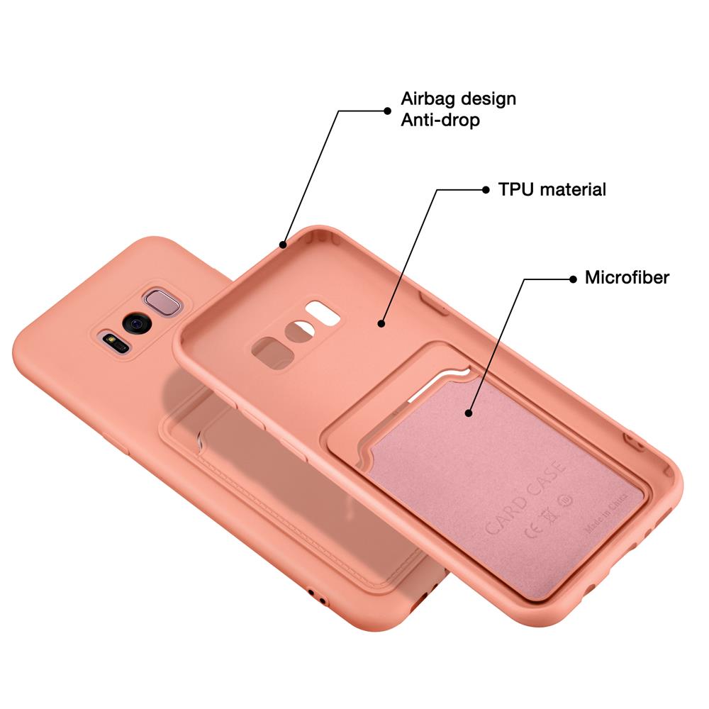 Card Case für Samsung Galaxy S8 Plus in Rosa