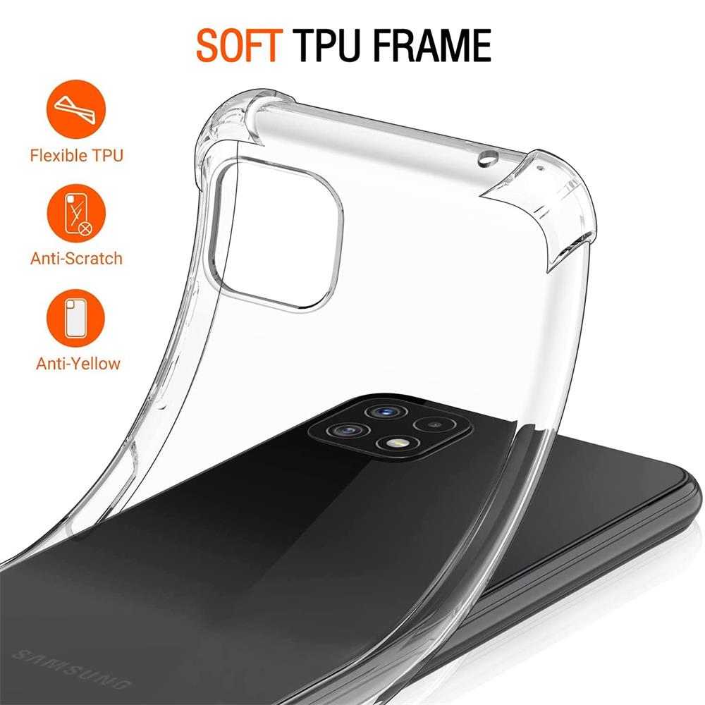 Rugged TPU für Samsung Galaxy A22 5G in Transparent