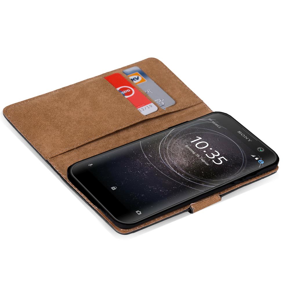 Basic Wallet für Sony Xperia XA2 in Schwarz