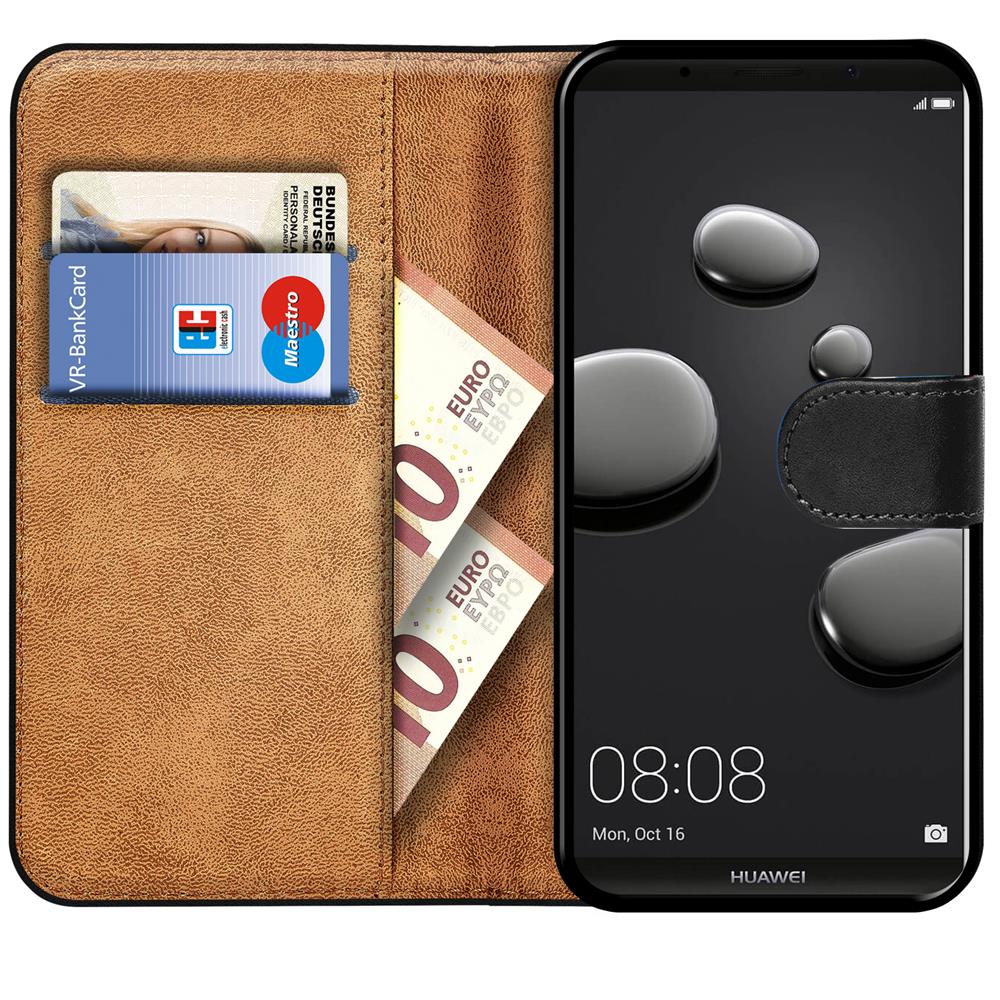 Basic Wallet für Huawei Mate 10 Pro in Schwarz