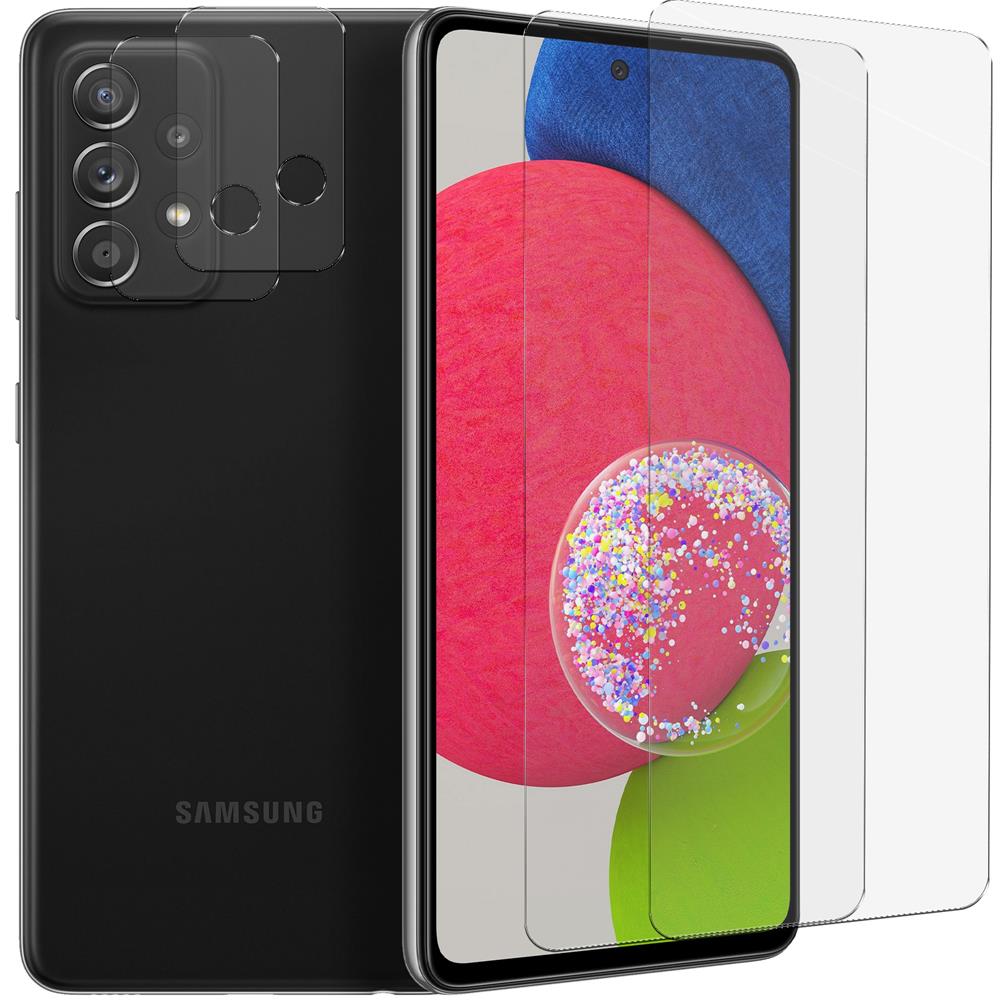 4in1 Glas Set für Samsung Galaxy A52 / A52s / 4G/5G