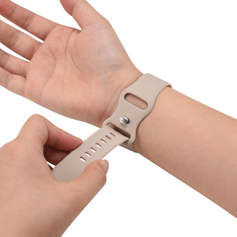 Silikonarmband Butterfly Apple Watch 1-11/SE1-3/Ultra1-3 - 42/44/45/49mm in Champagner - Größe L